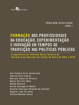 cover image of Formação dos Profissionais da Educação, Experimentação e Inovação